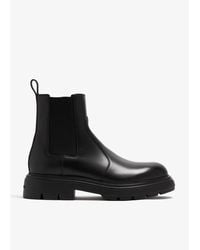 Ferragamo - Leather Chelsea Boots For - Lyst