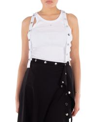 The Attico - Ribbed Jersey Tank Top - Lyst