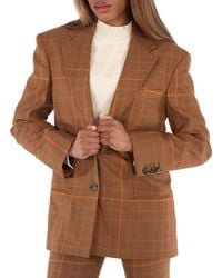 Stella McCartney - Ladies Checked Single-Breasted Blazer - Lyst