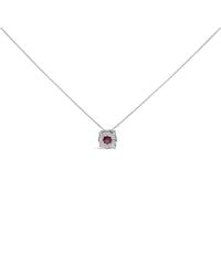 Haus of Brilliance - 14K Ruby And 1/3 Cttw Diamond Halo Pendant Necklace - Lyst