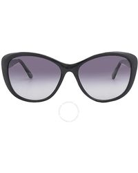 Calvin Klein - Grey Butterfly Sunglasses Ck19560s 001 57 - Lyst