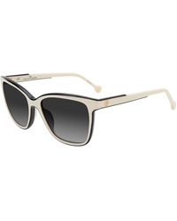 Carolina Herrera - Grey Gradient Square Sunglasses  06k5 54 - Lyst