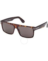 Tom Ford - Philippe Smoke Rectangular Sunglasses Ft0999 52a 58 - Lyst