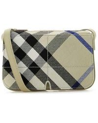 Burberry - Embroidered Canvas Snip Crossbody Bag Lichen Borse A Tracolla - Lyst