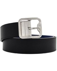 Burberry - B-Buckle Reversible Leather Belt, Cm - Lyst