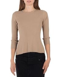 Tibi - Ladies Latte Giselle Openback Stretch Sweater - Lyst