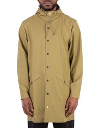 Rains - Curve Hooded Belted Waterproof Jacket - Lyst