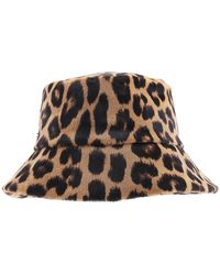 Ferragamo - Leopard Print Bucket Hat - Lyst