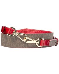 michael kors belt womens red