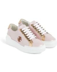 Roberto Cavalli - Rc Logo Detail Low-Top Sneakers, Brand Size 36 Us - Lyst