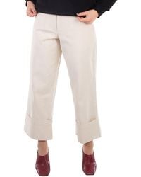 Moncler - Genius Cropped Cotton Trousers, Brand Size 40 (Us - Lyst