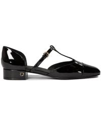 Ferragamo - Patent Leather Linette Ballerina Sandal - Lyst