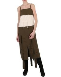 Maison Margiela - Ladies Military Deconstructed Sleeveless Midi Dress, Brand Size 38 (Us Size 4) - Lyst