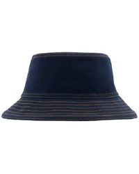 Burberry - Reversible Denim Cotton Bucket Hat - Lyst