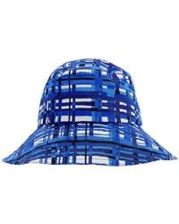 Ferragamo - Plaid Cotton Bucket Hat - Lyst