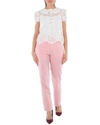 Burberry - Aimie Tailored Straight Leg Wool Trousers, Brand Size 10 (Us - Lyst