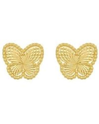 Tresorra - 14K Radiating Butterfly Stud Earrings - Lyst