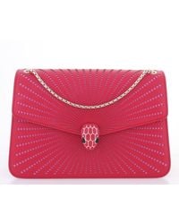 BVLGARI - Serpenti Forever Leather Shoulder Bag - Lyst