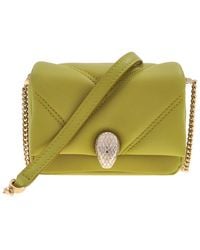 BVLGARI - Serpenti Cabochon Micro Leather Bag - Lyst