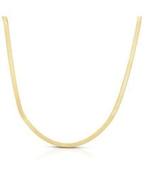 Kylie Harper - Ladies 14K 4.6Mm Imperial Herringbone Chain Necklace - Lyst