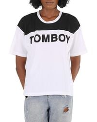 Filles A Papa - Tomboy Colorblock Logo T-Shirt, Brand Size 0 - Lyst
