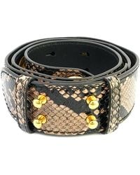 Burberry - Apricot Ladies Phyton Print Leather Handbag Belt Strap - Lyst