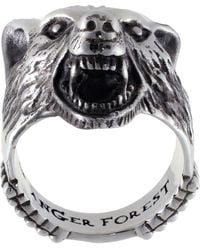 Gucci - Anger Forest Sterling Sterling Band Ring Ybc476900001024 - Lyst