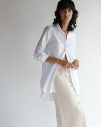 Jonathan Mezibov Annette Poplin Shirt - White