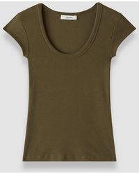 JOSEPH - Saba Cotton Rib Top - Lyst