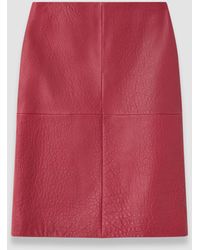 JOSEPH - Shroff Pebble Leather Skirt - Lyst
