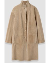 JOSEPH - Britanny Reversible Soft Shearling Jacket - Lyst