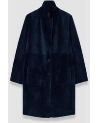 JOSEPH - Britanny Reversible Soft Shearling Coat - Lyst
