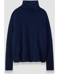 JOSEPH - Terry Brushed Cashmere Silk Jumper - Lyst