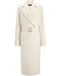 JOSEPH Double Face Cashmere Dale Coat - Natural