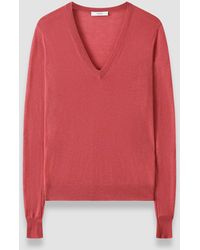 JOSEPH - Cashair V Neck Jumper - Lyst