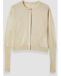 JOSEPH - Tasse Lurex Knit Cardigan - Lyst