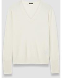 JOSEPH - Pull col V en pur cachemire léger - Lyst