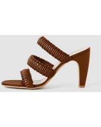 JOSEPH - Noor Braided Leather High Heel Sandals - Lyst