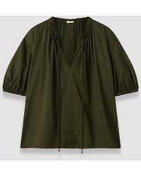 JOSEPH - Nador Cotton Sateen Blouse - Lyst
