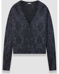 JOSEPH - Doris Lurex Snake Knit Cardigan - Lyst