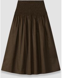 JOSEPH - Jupe En Satin Leona Coton - Lyst