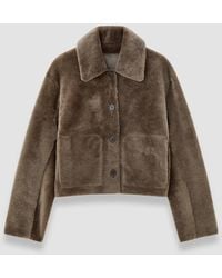 JOSEPH - Alloway Reversible Soft Shearling Jacket - Lyst