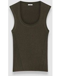 JOSEPH - Alaou Linen Blend Knit Vest Top - Lyst