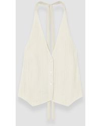 JOSEPH - Suez Pleat Jacquard Tie Waistcoat - Lyst