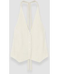 JOSEPH - Suez Pleat Jacquard Tie Waistcoat - Lyst