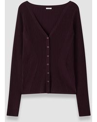 JOSEPH - Alba Merino Wool Rib Cardigan - Lyst