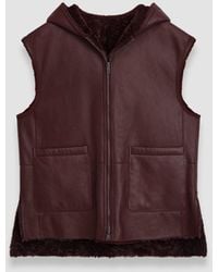 JOSEPH - Dantec Reversible Shearling Gilet - Lyst