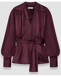 JOSEPH - Paula Double Satin Blouse - Lyst