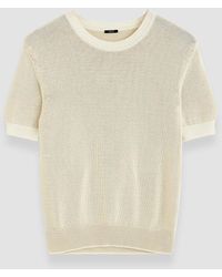 JOSEPH - Micro Stripe Knit Top - Lyst