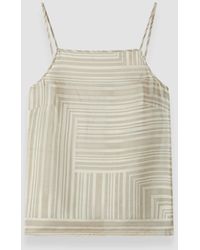 JOSEPH - Stace Printed Silk Camisole - Lyst
